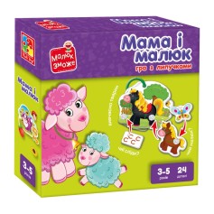 Розвиваюча гра Vladi Toys з липучками, Мама і малюк (VT2100-14)