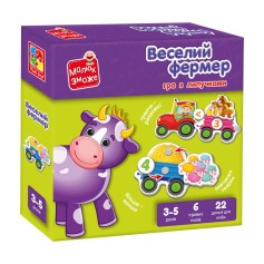 Розвиваюча гра Vladi Toys з липучками, Веселий фермер (VT2100-13)