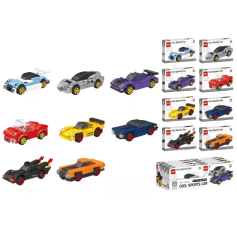 Дитячий конструктор X-Toys Машинки, 8 штук у блоці (1056 A)