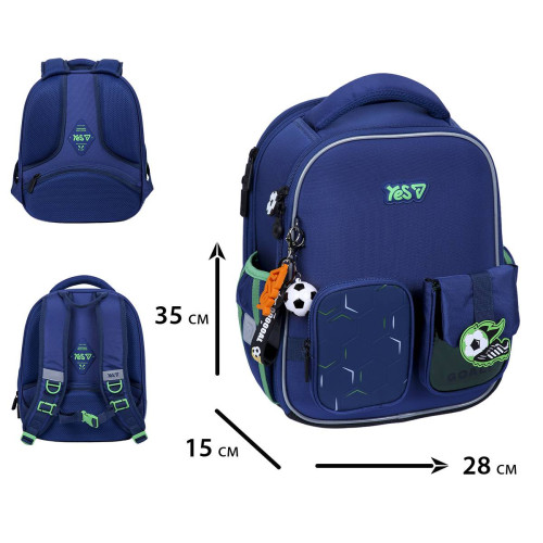 Рюкзак школьный каркасный Yes Football Fan H-100S (550219) — 25677 Рюкзак школьный каркасный Yes Football Fan H-100S (550219) — 25677