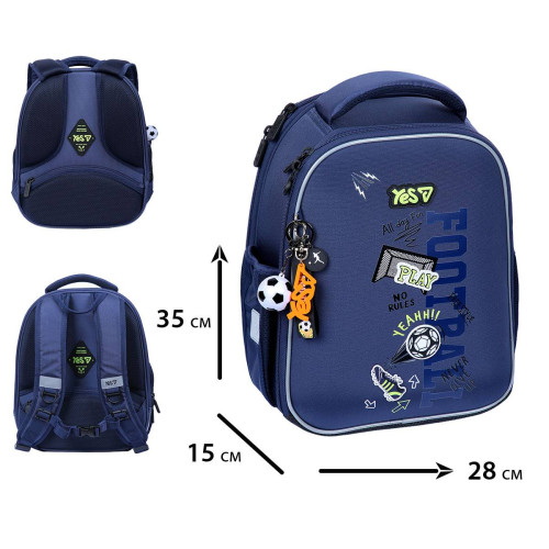 Рюкзак шкільний каркасний Yes Play Football H-100S (550213) — 25681 Рюкзак шкільний каркасний Yes Play Football H-100S (550213) — 25681