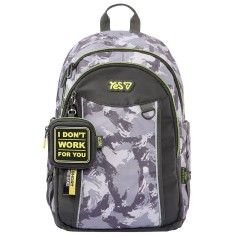 Рюкзак школьный Yes Grey TS-60L (550405)