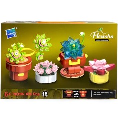 Дитячий конструктор Zuanma Flowers Сукуленти, 436 елементів (114-16)