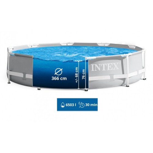 Бассейн каркасный Intex 366-76 см, 6503 л (26710) — 24309