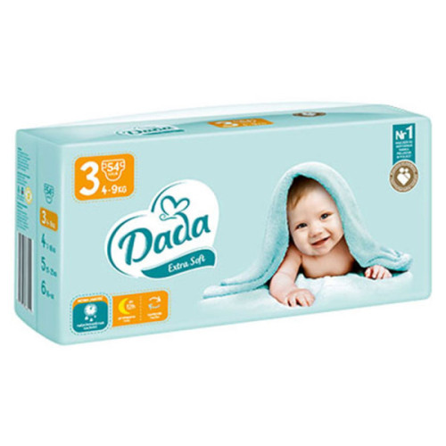 Підгузки Dada Extra Soft 3 (4-9кг), 54 шт