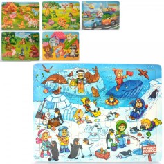 Деревянная игрушка Пазлы (MD 2234)