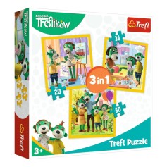 Пазли навчальні 3в1 Сім'я Трефликів Trefl (34850)