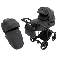 Коляска 2 в 1 Adamex Zico Eco Sa-2 чёрный