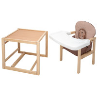 Стульчик-трансформер Пеппи-230 эко Babyroom Ёжик, сердце капучино/шоколад