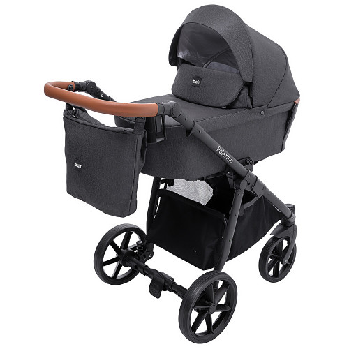 Коляска 2 в 1 Bair Palermo BP-01 чёрный — 6074