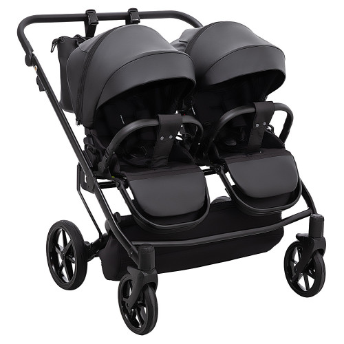 Коляска 2 в 1 для двійні Adamex Leo Duo Eco SA-2 чорний — 14976 Коляска 2 в 1 для двійні Adamex Leo Duo Eco SA-2 чорний — 14976