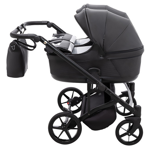 Коляска 2 в 1 для двійні Adamex Leo Duo Eco SA-2 чорний — 14976 Коляска 2 в 1 для двійні Adamex Leo Duo Eco SA-2 чорний — 14976