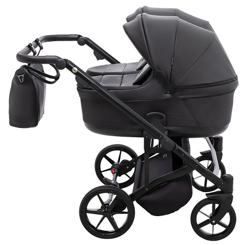 Коляска 2 в 1 для двійні Adamex Leo Duo Eco SA-2 чорний — 14976 Коляска 2 в 1 для двійні Adamex Leo Duo Eco SA-2 чорний — 14976