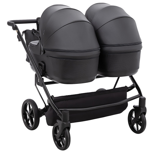 Коляска 2 в 1 для двійні Adamex Leo Duo Eco SA-2 чорний — 14976 Коляска 2 в 1 для двійні Adamex Leo Duo Eco SA-2 чорний — 14976