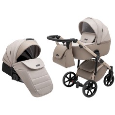 Коляска 2 в 1 Adamex Nola Natura 4 cappuccino