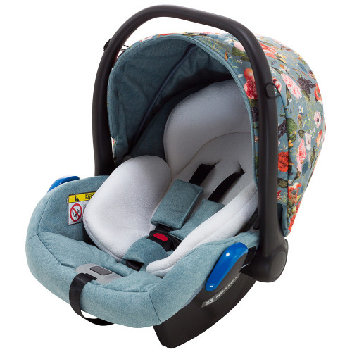 Автокресло Adamex Kite Flowers FL4 блакитний (квіти) — 5034