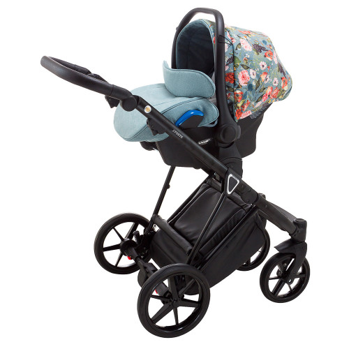Автокресло Adamex Kite Flowers FL4 блакитний (квіти) — 5034