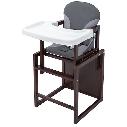 Стульчик-трансформер Пони-220 Babyroom тонированный графит/серый — 5563