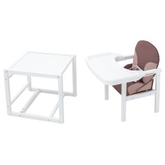 Стульчик-трансформер Babyroom Пони-240 белый шоколад/капучино