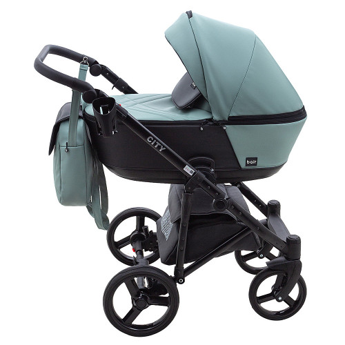 Коляска 2 в 1 Bair City ECO 21 нефрит / чёрный — 6010