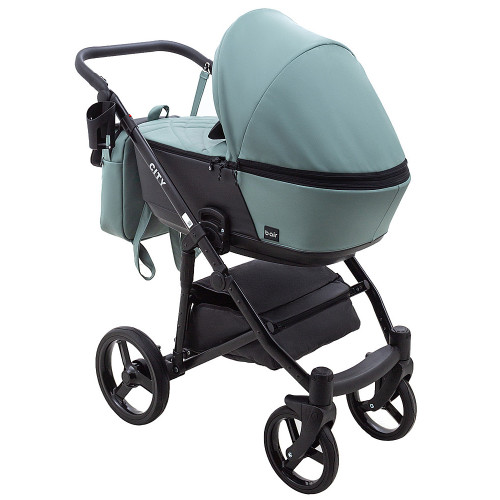 Коляска 2 в 1 Bair City ECO 21 нефрит / чёрный — 6010