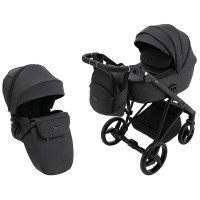 Коляска 2 в 1 Adamex Blanc Eco SA-2 чёрный