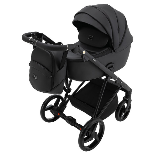 Коляска 2 в 1 Adamex Blanc Eco SA-2 чёрный — 5697
