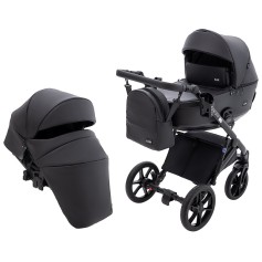 Коляска 2 в 1 Bair Kiwi Plus ECO BKP-15 черная