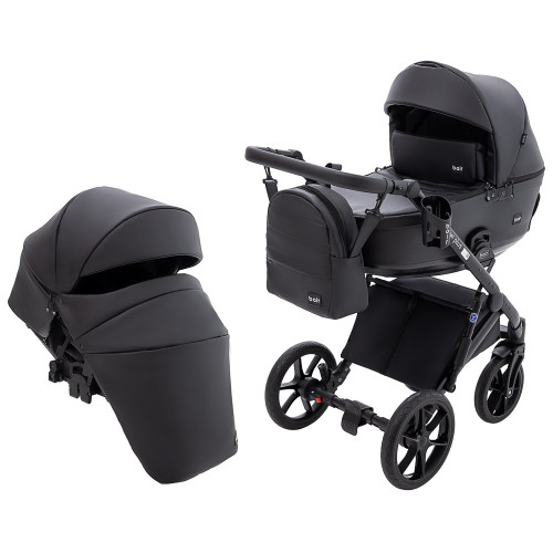 Коляска 2 в 1 Bair Kiwi Plus ECO BKP-15 чорна