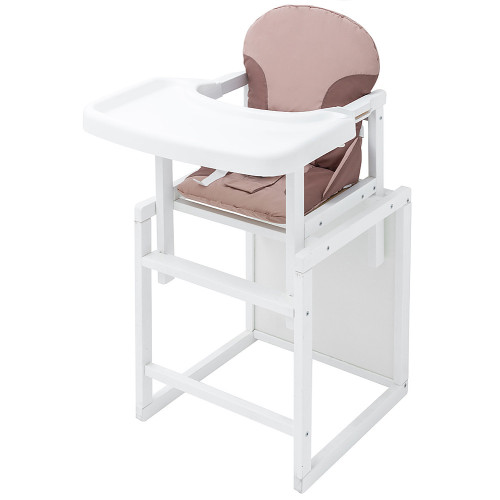 Стільчик-трансформер Babyroom Поні-240 білий капучино / шоколад — 5539 Стільчик-трансформер Babyroom Поні-240 білий капучино / шоколад — 5539