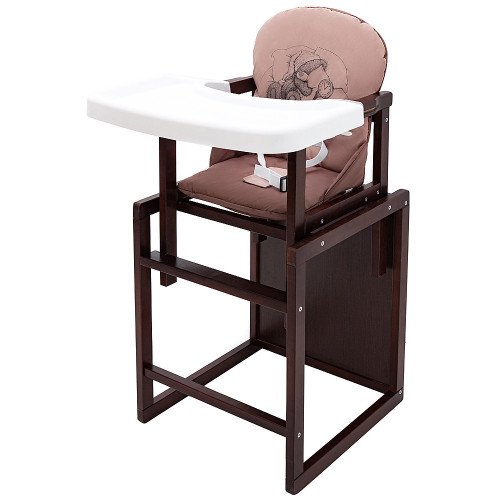 Стульчик-трансформер Babyroom Винни-220 тонированный капучино/шоколад (мишка с будильником) — 5586 Стульчик-трансформер Babyroom Винни-220 тонированный капучино/шоколад (мишка с будильником) — 5586
