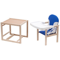 Стульчик-трансформер Пони-230 эко Babyroom синий/белый