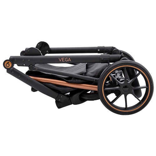 Коляска 2 в 1 Bair Vega Soft VSM-05 black magma чорний — 6060