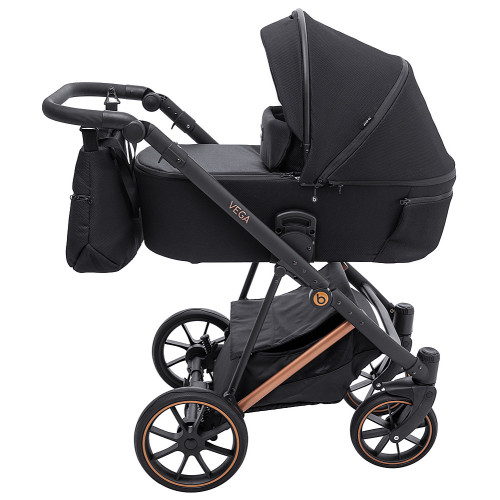 Коляска 2 в 1 Bair Vega Soft VSM-05 black magma чорний — 6060