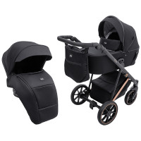 Коляска 2 в 1 Bair Vega Soft VSM-05 black magma чёрный