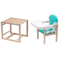 Стульчик-трансформер Babyroom Пони-230 eko бирюзовый/белый