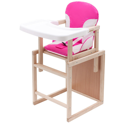 Стільчик-трансформер Поні-230 еко Babyroom рожевий/білий — 5589