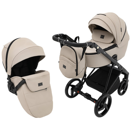 Коляска 2 в 1 Adamex Blanc Eco SA-7 лате