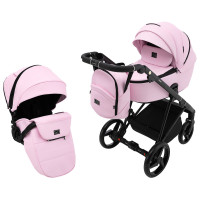 Коляска 2 в 1 Adamex Blanc Eco SA-16 розовый 