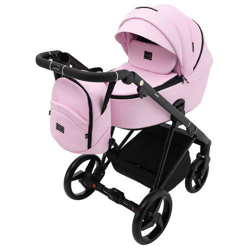 Коляска 2 в 1 Adamex Blanc Eco SA-16 рожевий — 5698
