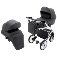 Коляска 2 в 1 Bair Kiwi White ECO BKW-29 чорний