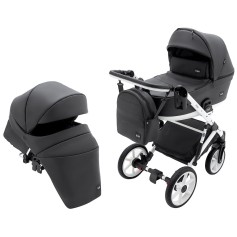 Коляска 2 в 1 Bair Kiwi White ECO BKW-29 чорний
