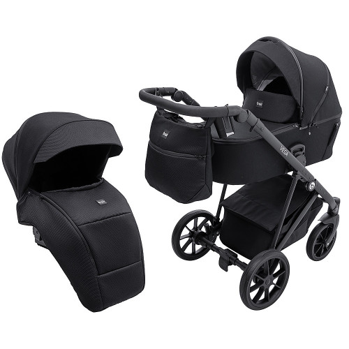 Коляска 2 в 1 Bair Vega Soft VS-05  black черный