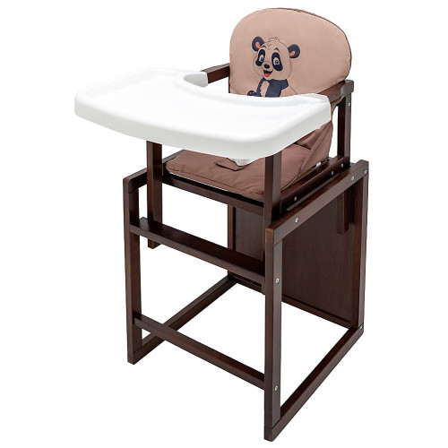 Стульчик-трансформер Пеппи Babyroom Панда тонированный капучино/шоколад — 14953