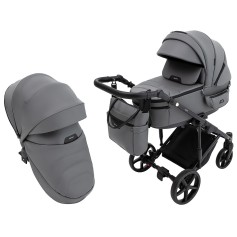 Коляска 2 в 1 Adamex Zico Eco Sa-4 темно-серый