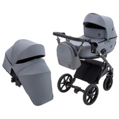 Коляска 2 в 1 Bair Kiwi Plus Soft BKP-218 сірий