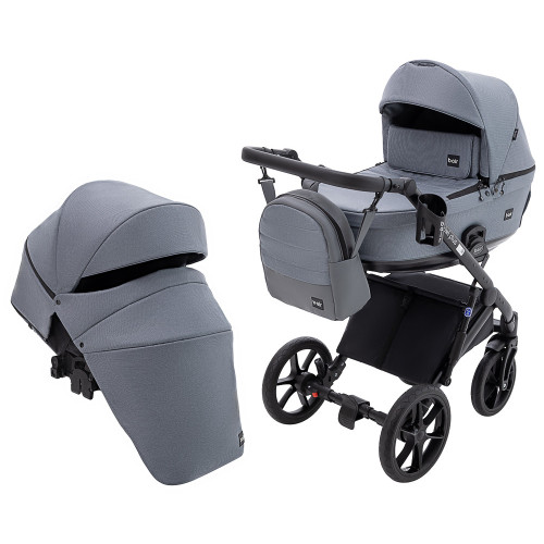 Коляска 2 в 1 Bair Kiwi Plus Soft BKP-218 сірий