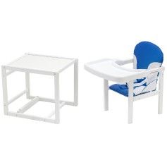 Стульчик-трансформер Babyroom Пони-240 белый синий / белый