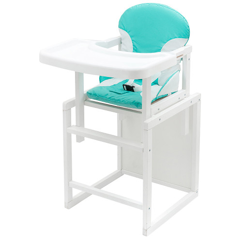 Стільчик-трансформер Babyroom Поні-240 білий бірюзовий / білий — 5596