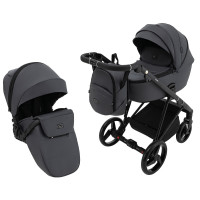 Коляска 2 в 1 Adamex Blanc Eco SA-5 графіт